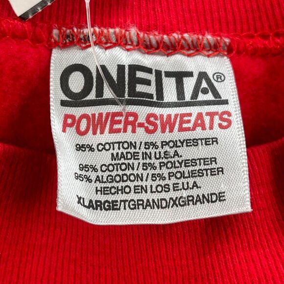 Vintage Oneita Power Sweaters Sweatshirt XL Red Florida Christmas Holiday USA - Picture 13 of 16